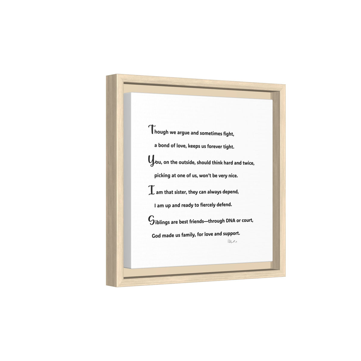 Matte Canvas, Framed (Multi-color)