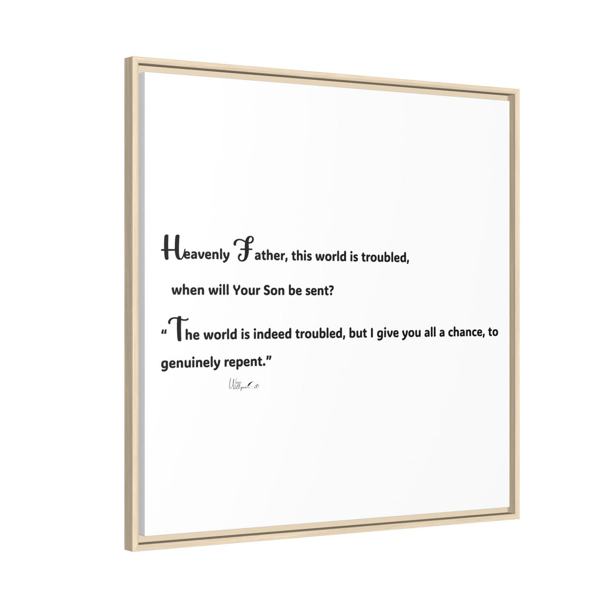 Matte Canvas, Framed (Multi-color)