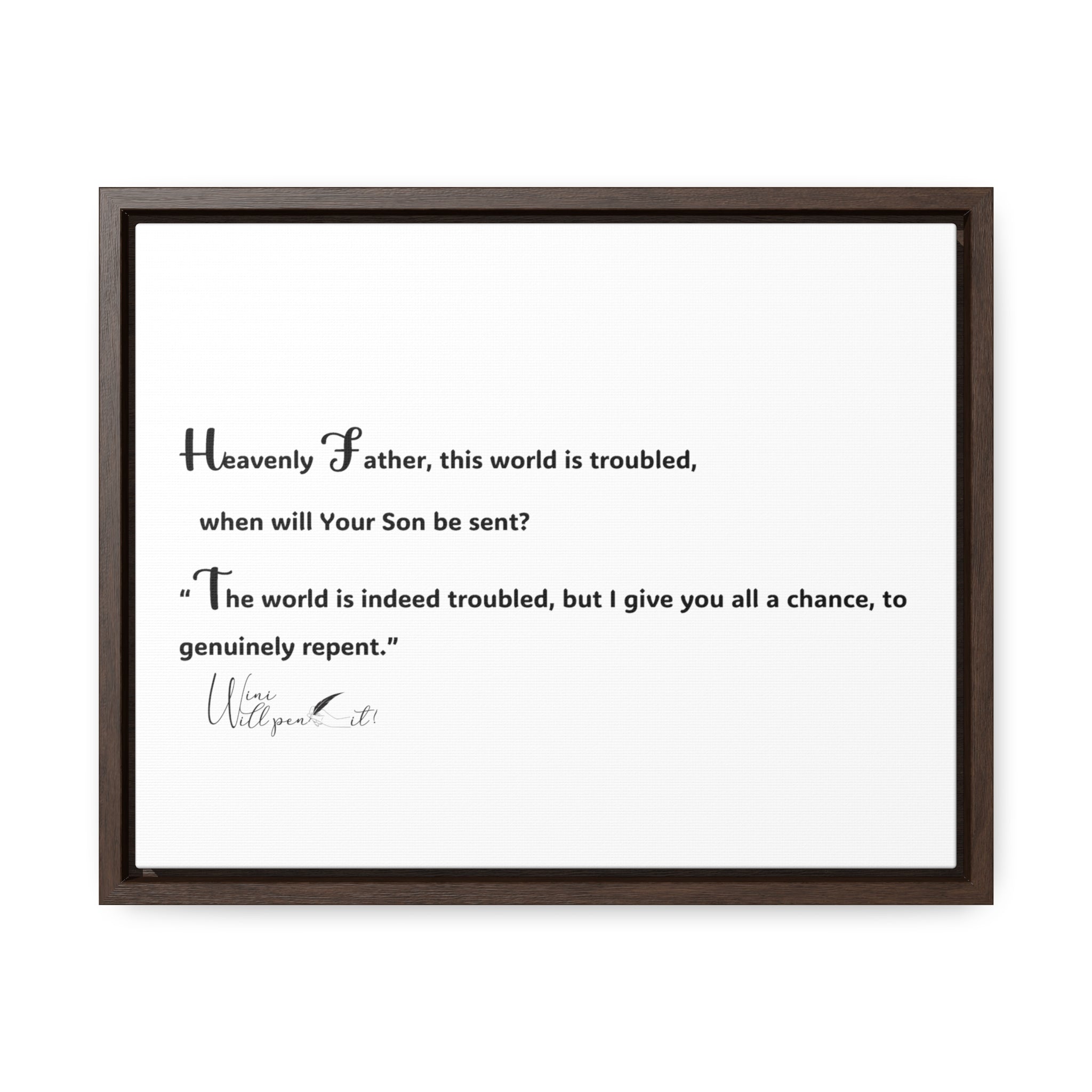 Gallery Canvas Wraps, Horizontal Frame