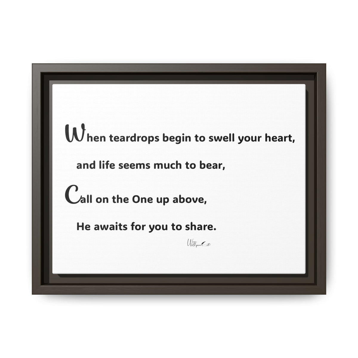 Matte Canvas, Framed (Multi-color)