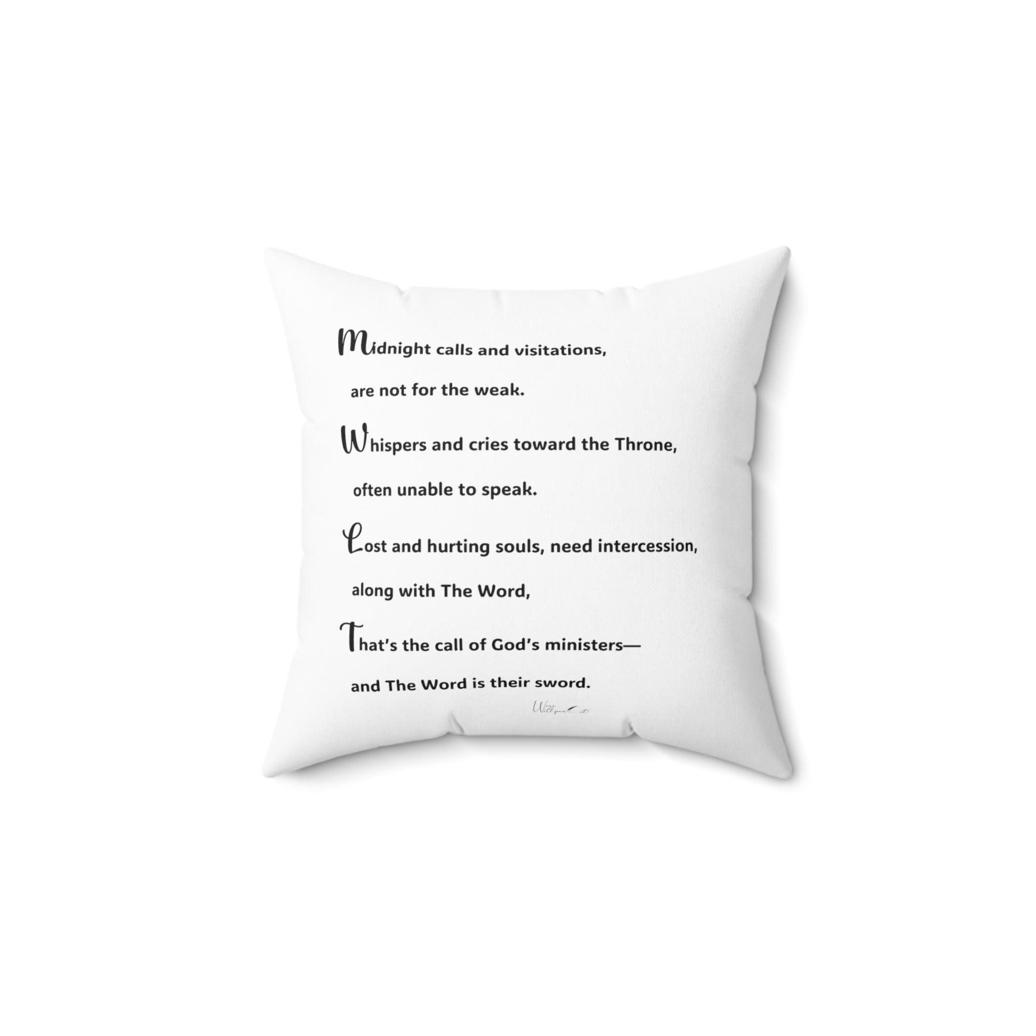 Spun Polyester Square Pillow