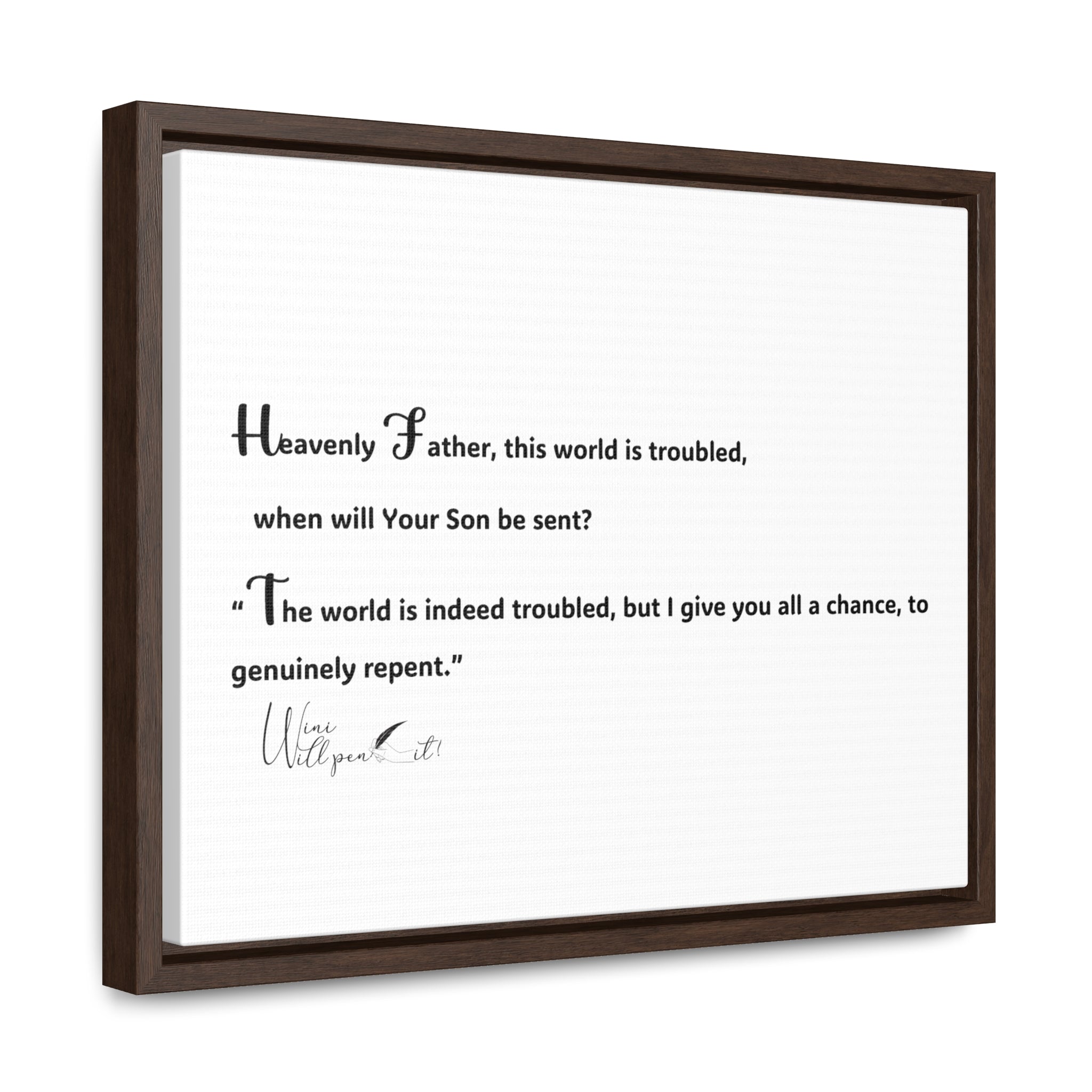 Gallery Canvas Wraps, Horizontal Frame
