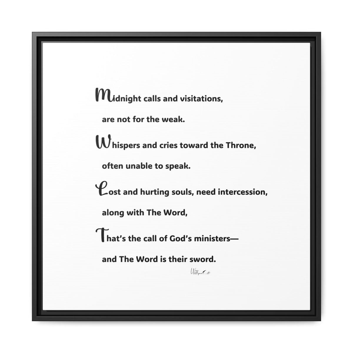 Matte Canvas, Framed (Multi-color)