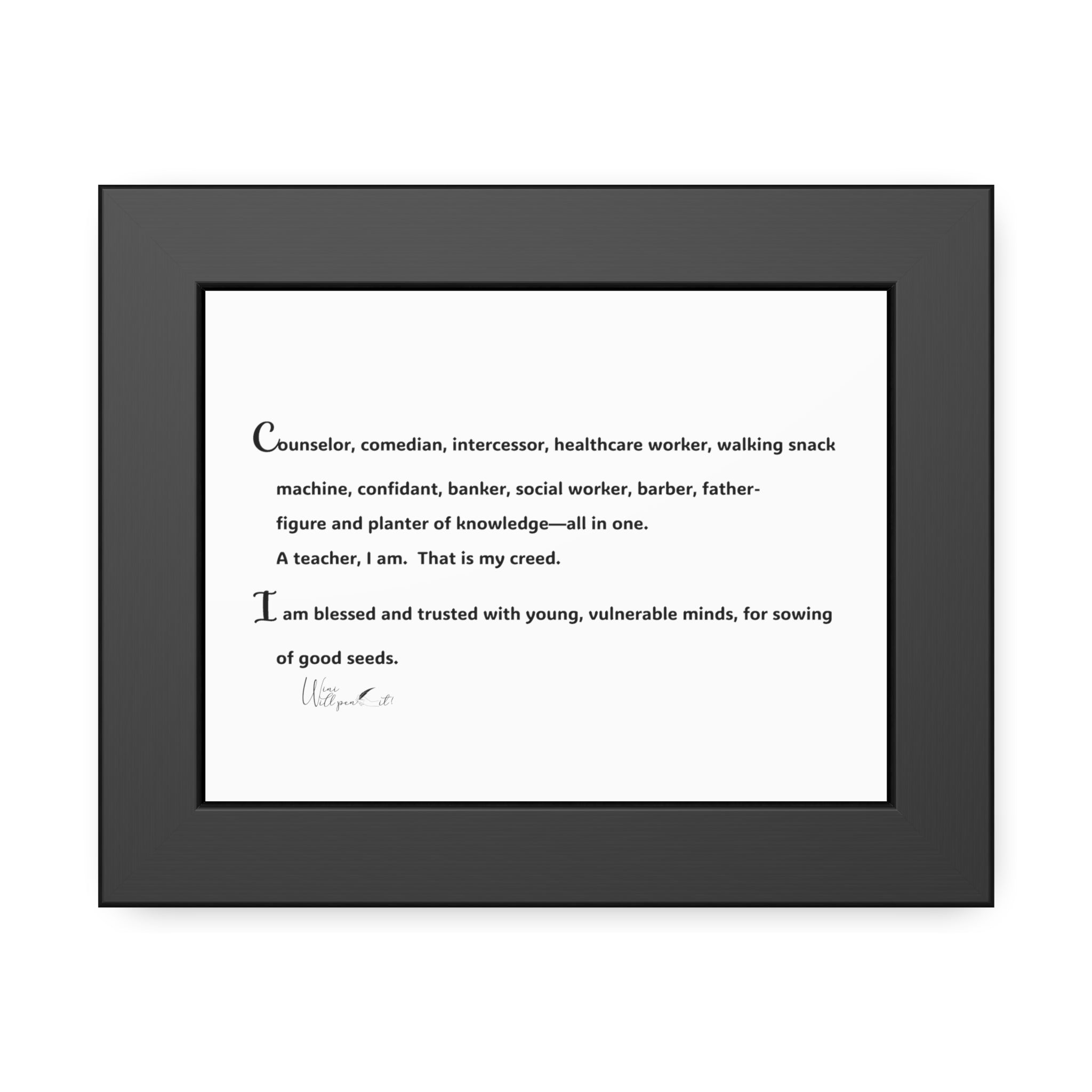 Framed Paper Posters