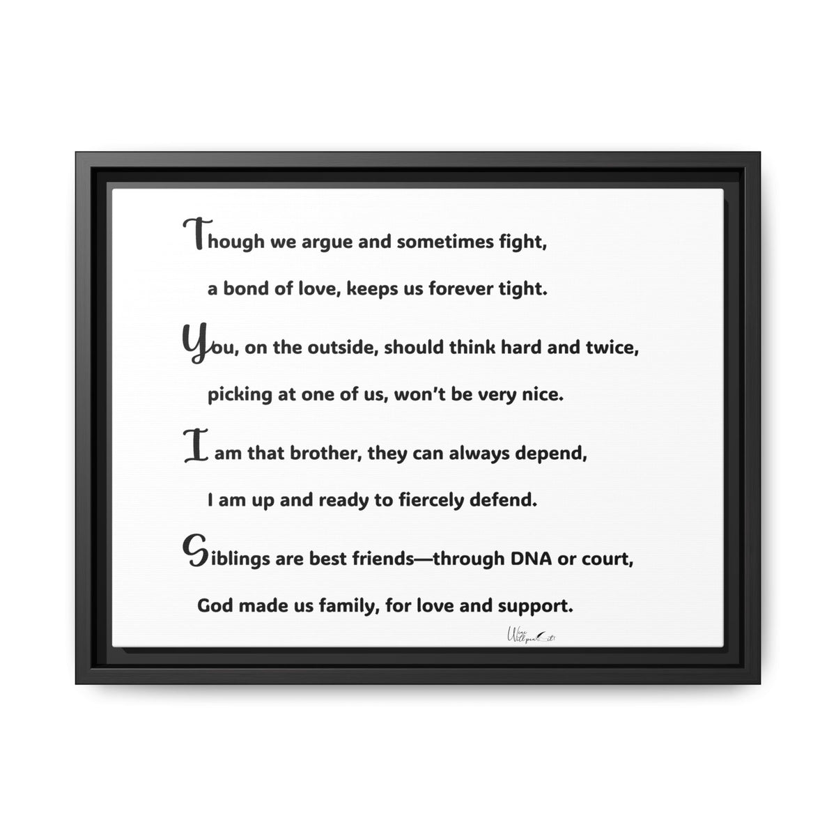 Matte Canvas, Framed (Multi-color)