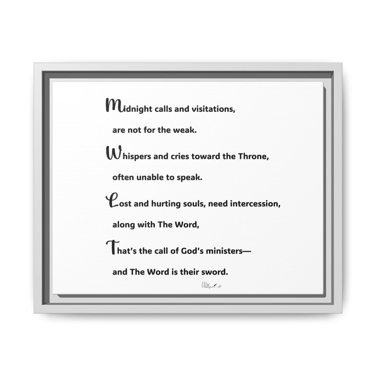 Matte Canvas, Framed (Multi-color)