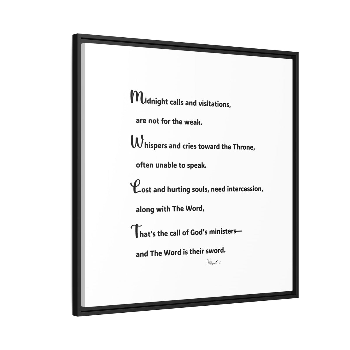 Matte Canvas, Framed (Multi-color)