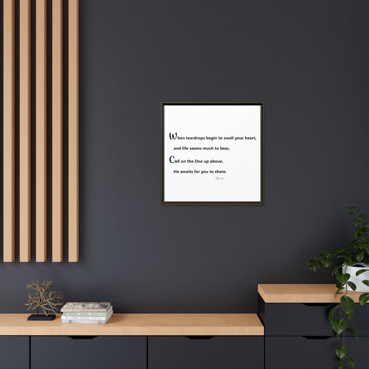 Matte Canvas, Framed (Multi-color)