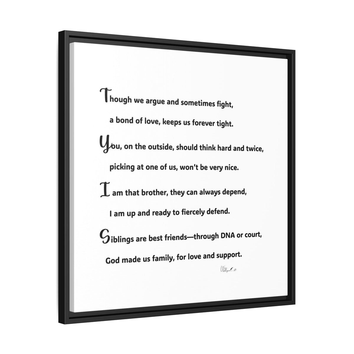 Matte Canvas, Framed (Multi-color)