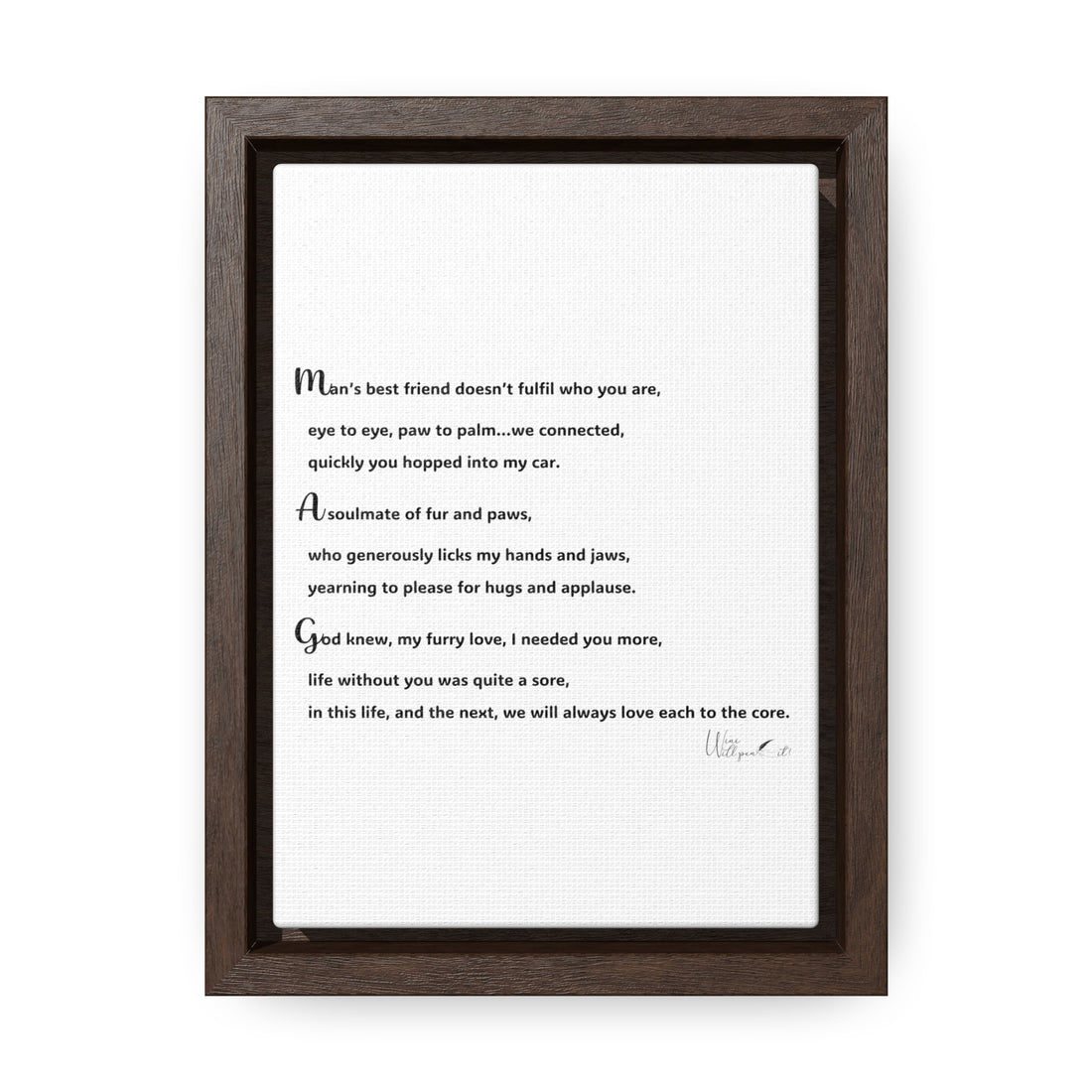 Gallery Canvas Wraps, Vertical Frame