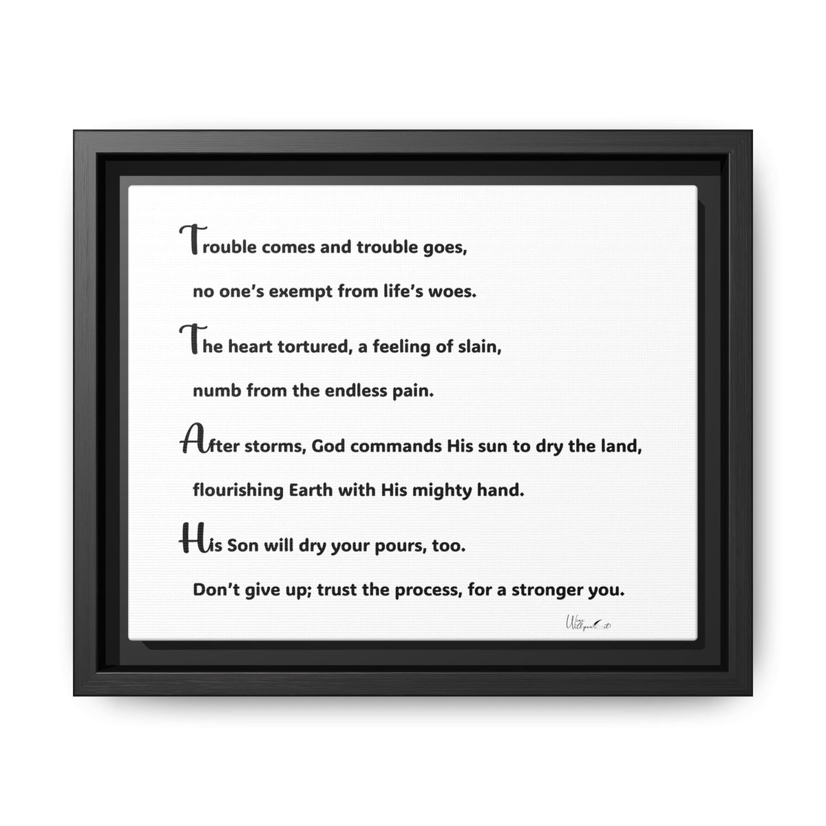 Matte Canvas, Framed (Multi-color)
