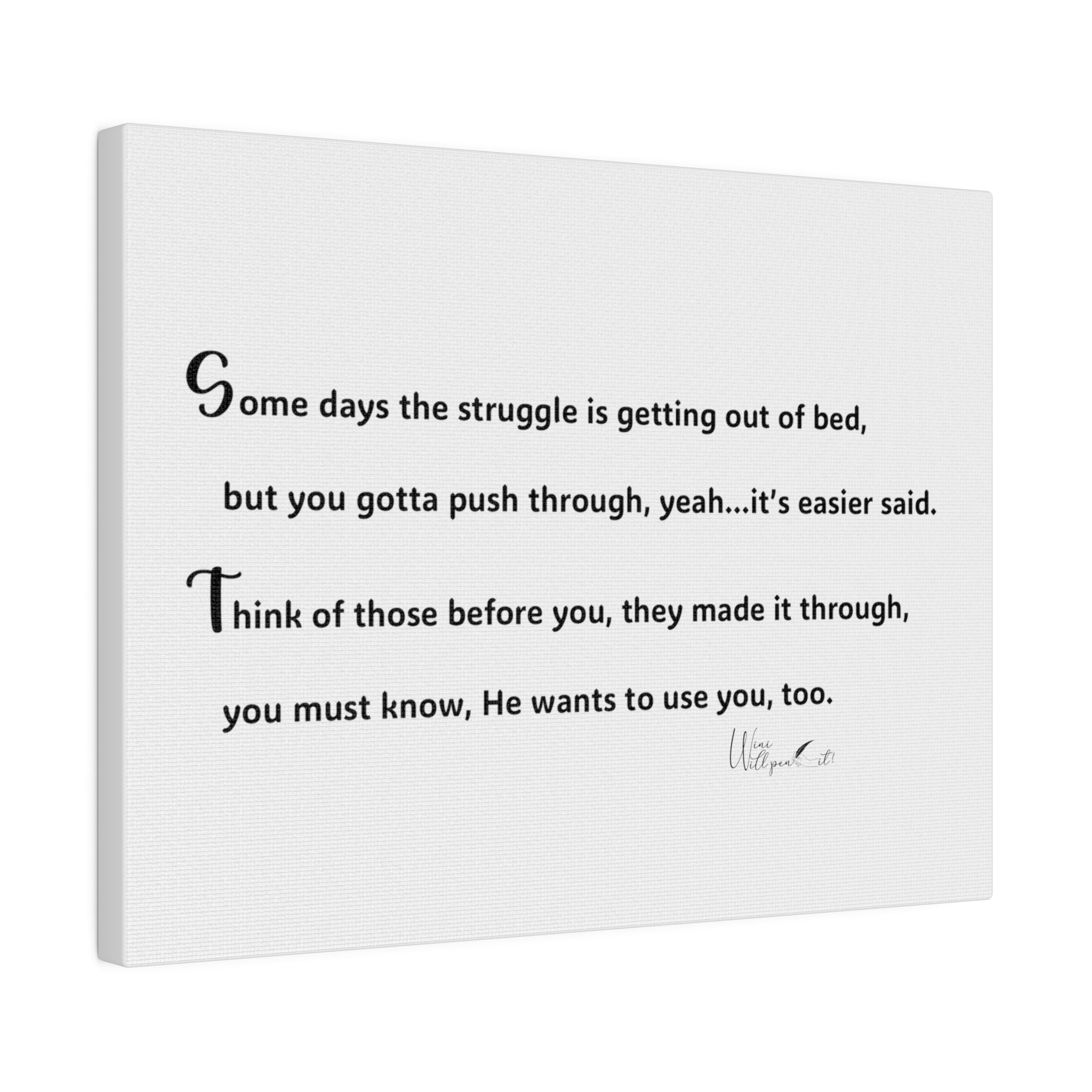 Matte Canvas, Stretched, 0.75"