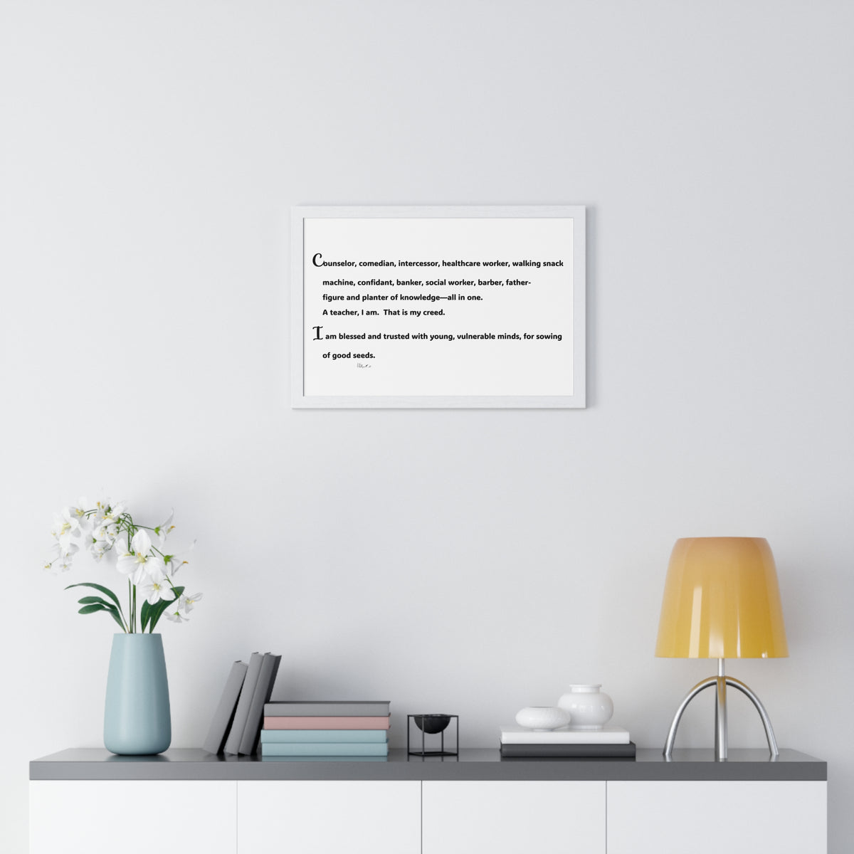 Horizontal Framed Poster