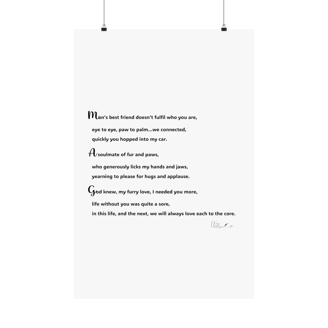 Matte Vertical Posters