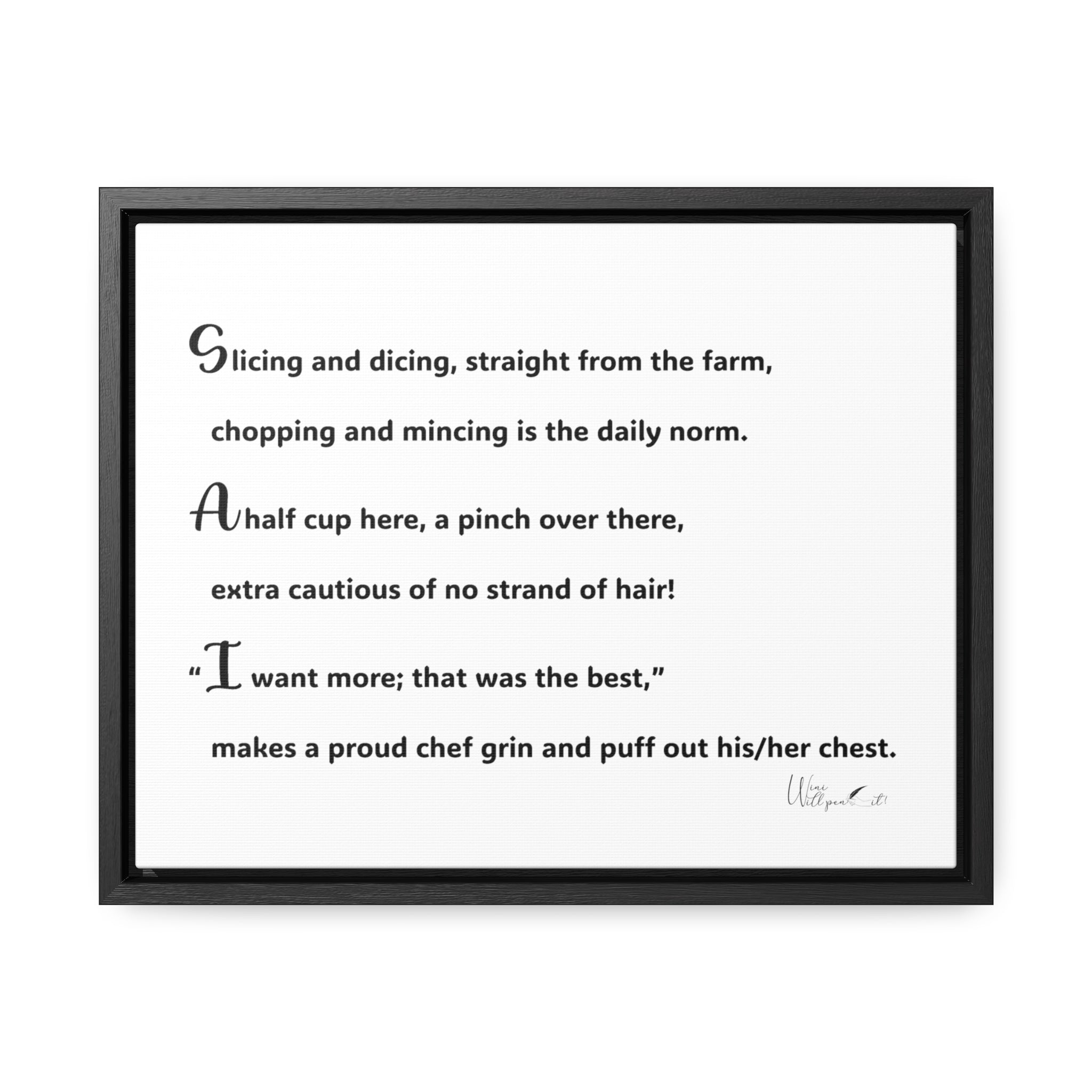 Gallery Canvas Wraps, Horizontal Frame
