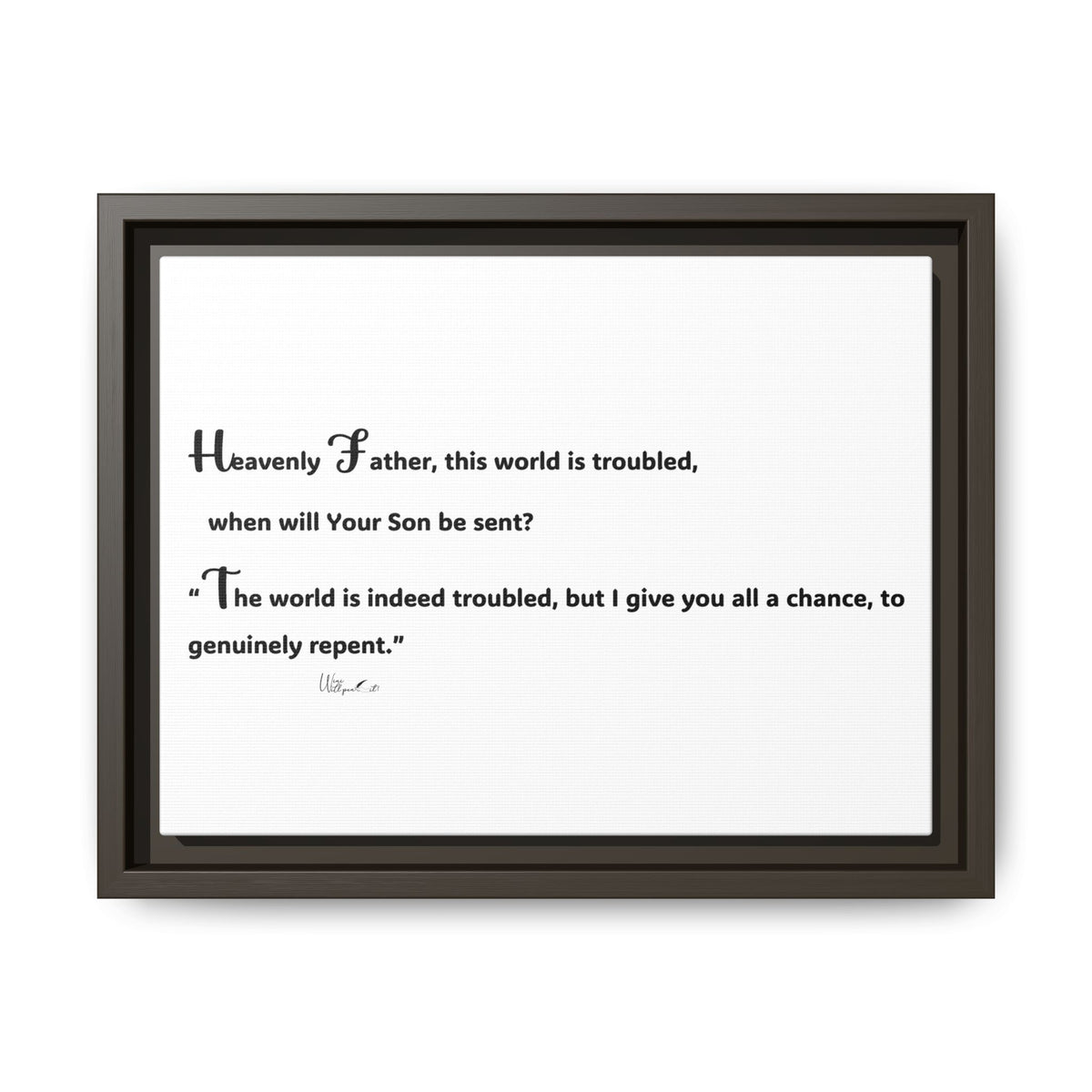Matte Canvas, Framed (Multi-color)