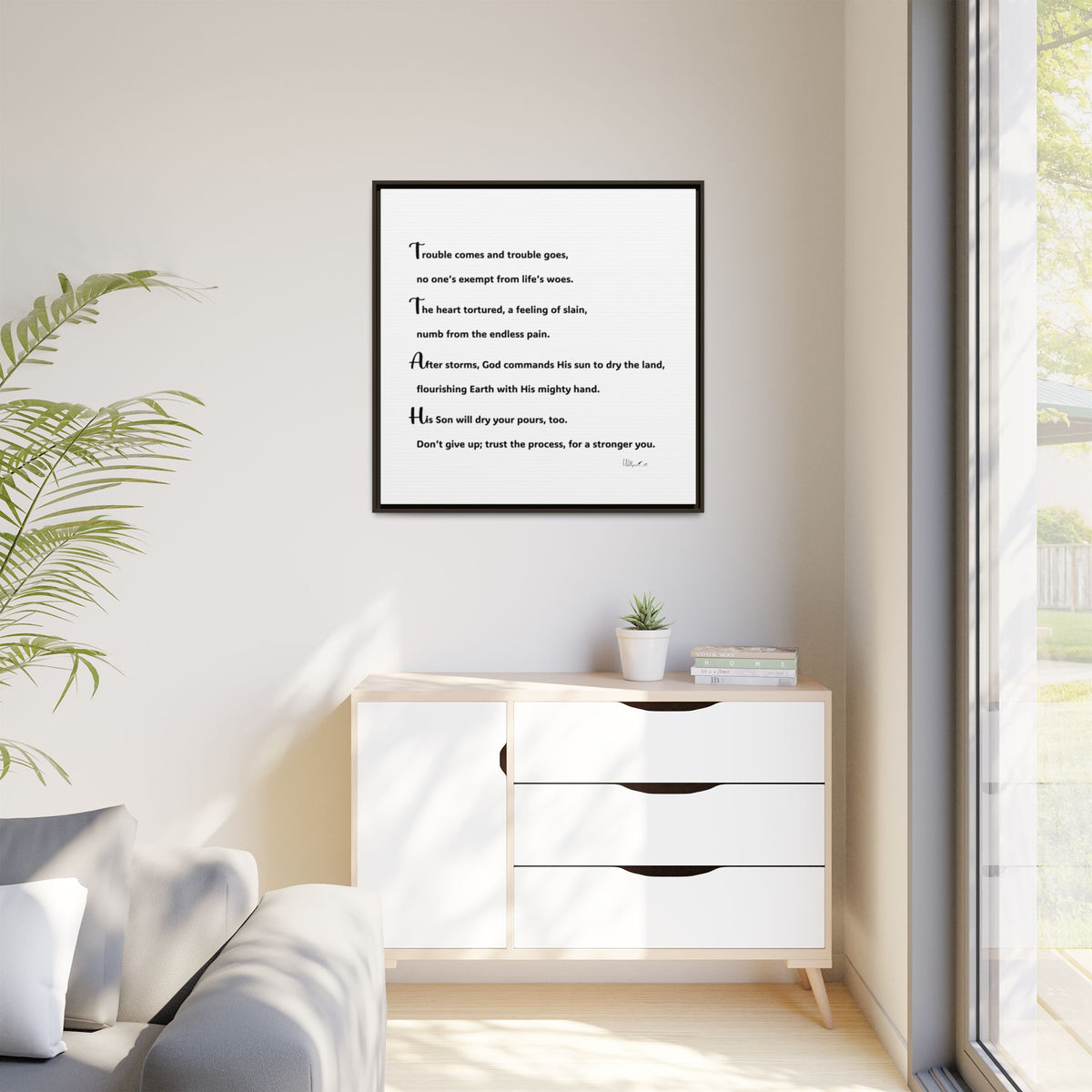 Matte Canvas, Framed (Multi-color)