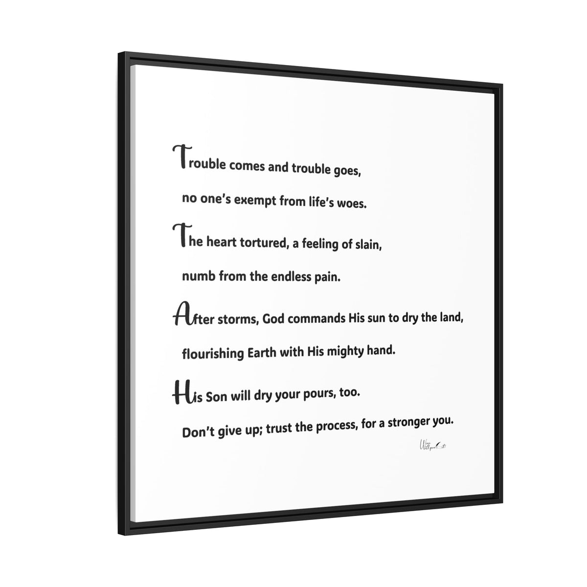 Matte Canvas, Framed (Multi-color)