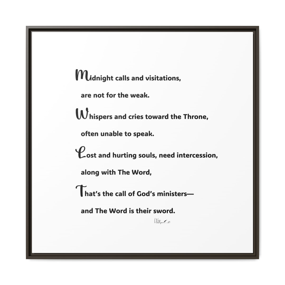 Matte Canvas, Framed (Multi-color)