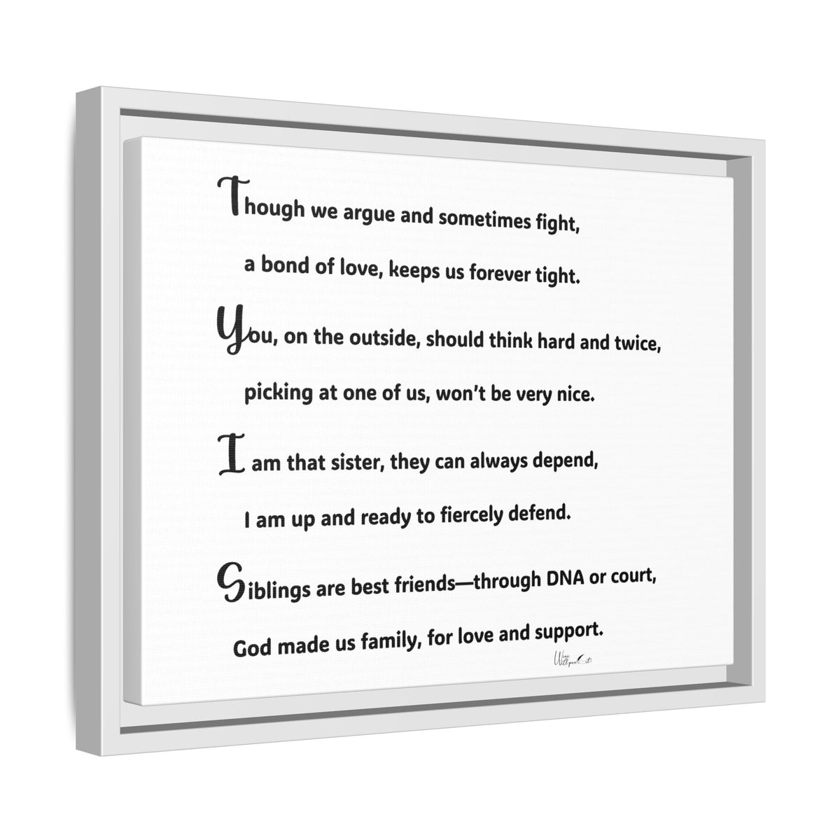 Matte Canvas, Framed (Multi-color)