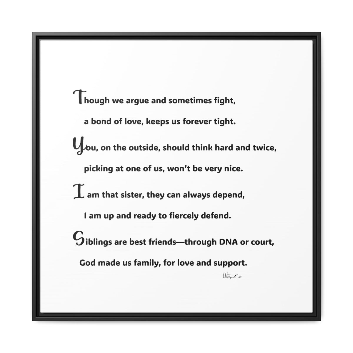 Matte Canvas, Framed (Multi-color)