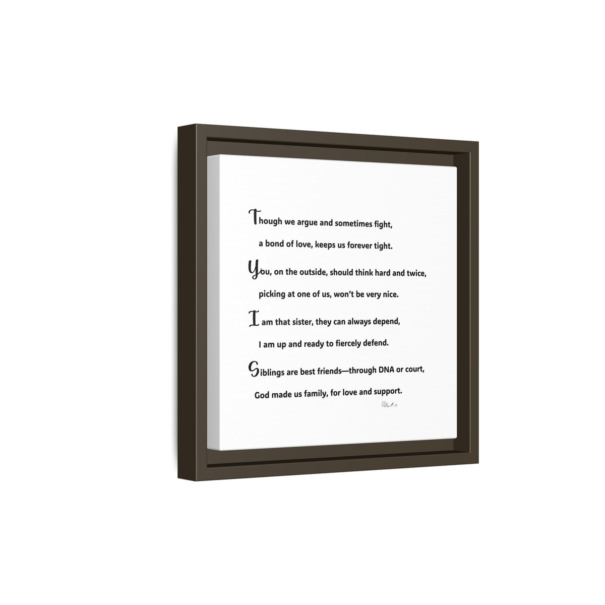 Matte Canvas, Framed (Multi-color)