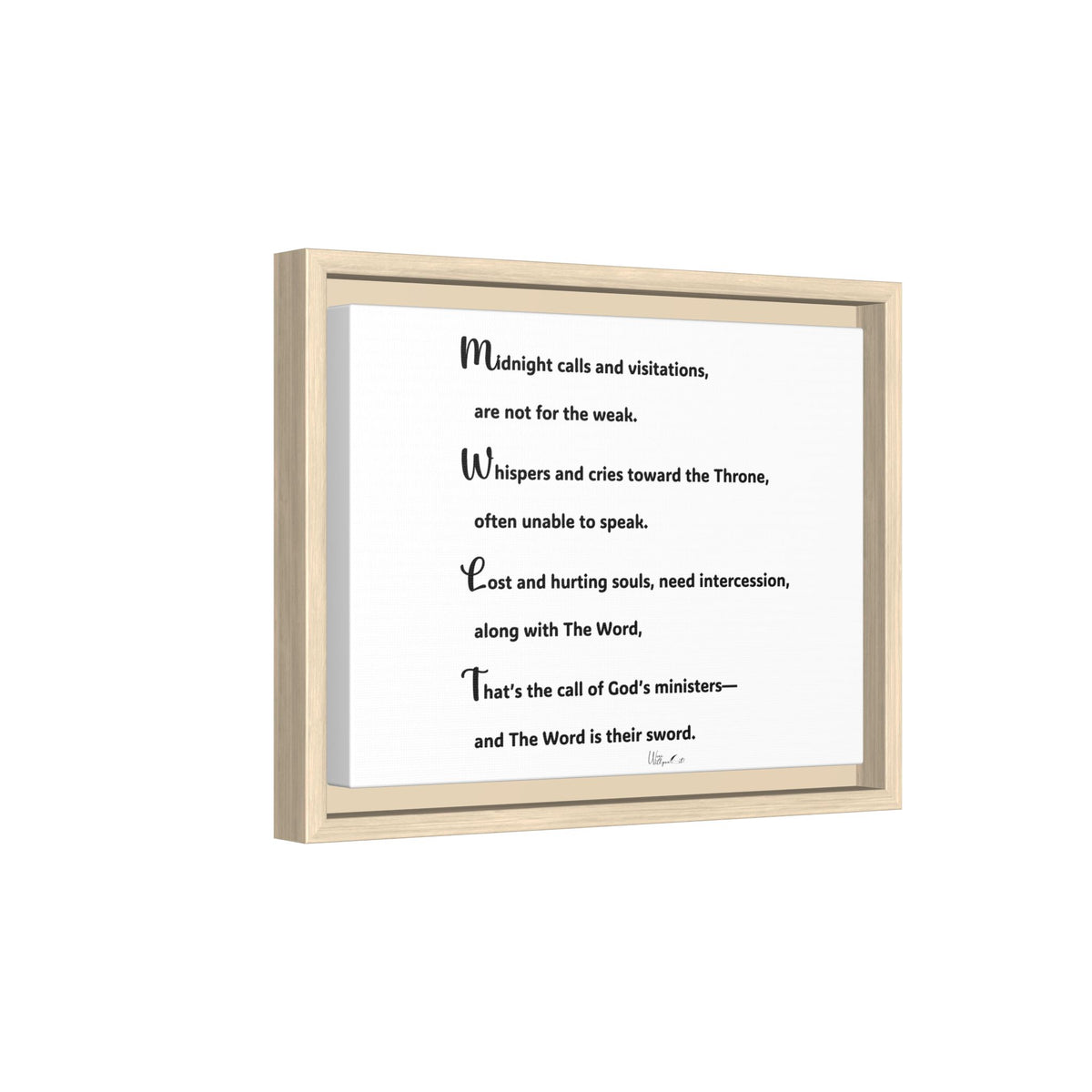 Matte Canvas, Framed (Multi-color)