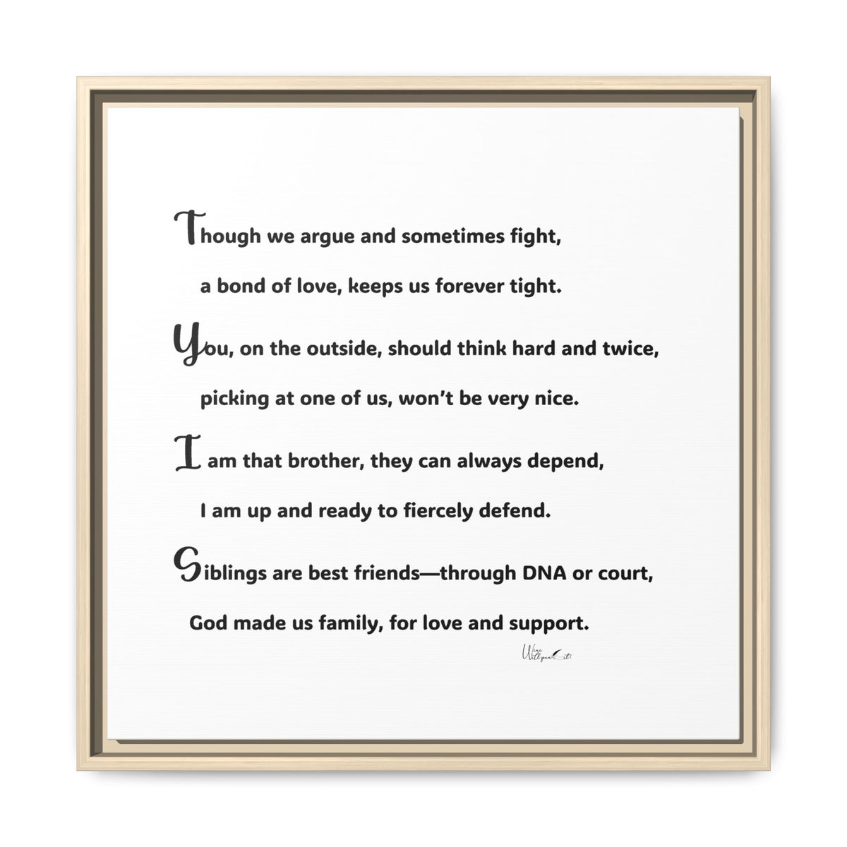 Matte Canvas, Framed (Multi-color)