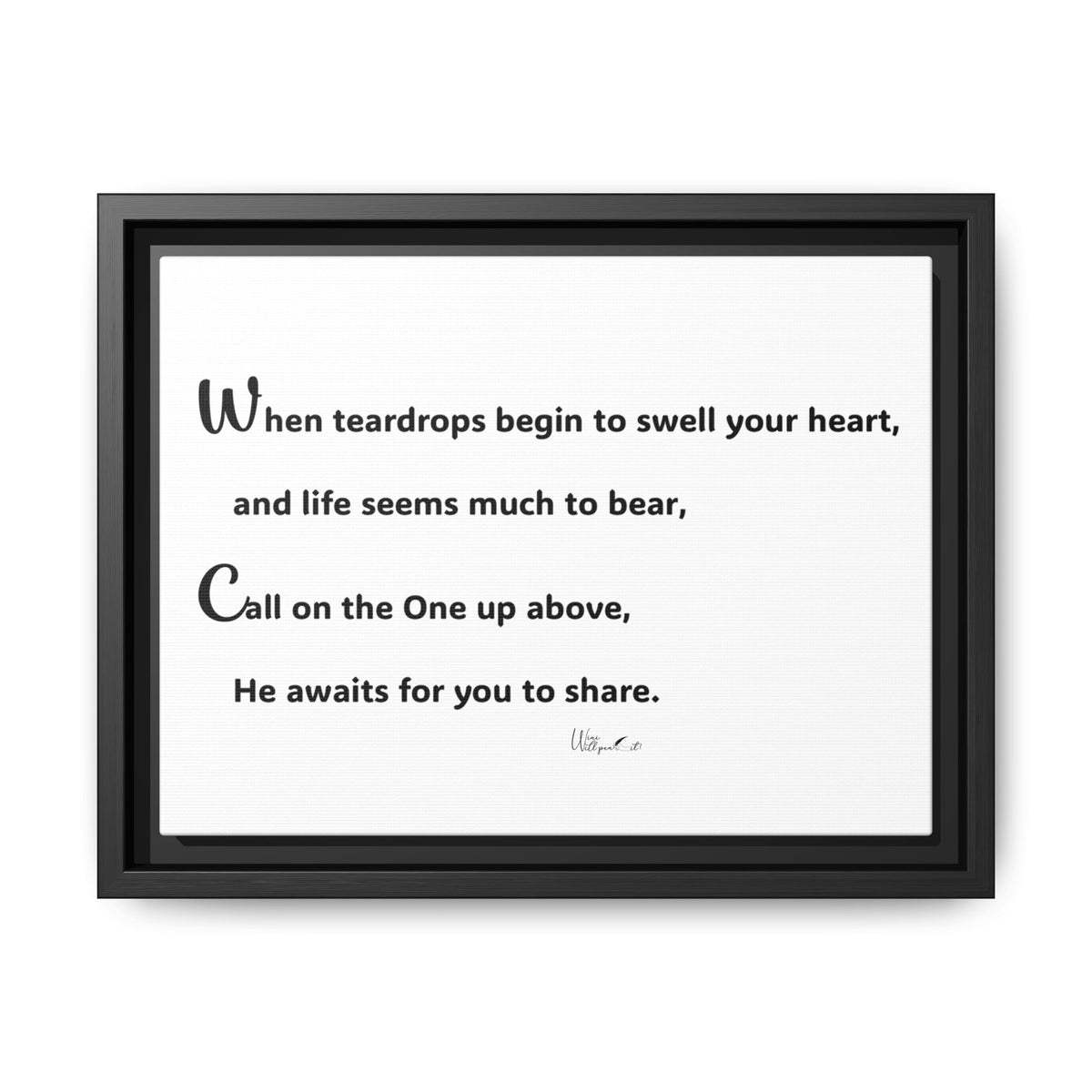 Matte Canvas, Framed (Multi-color)