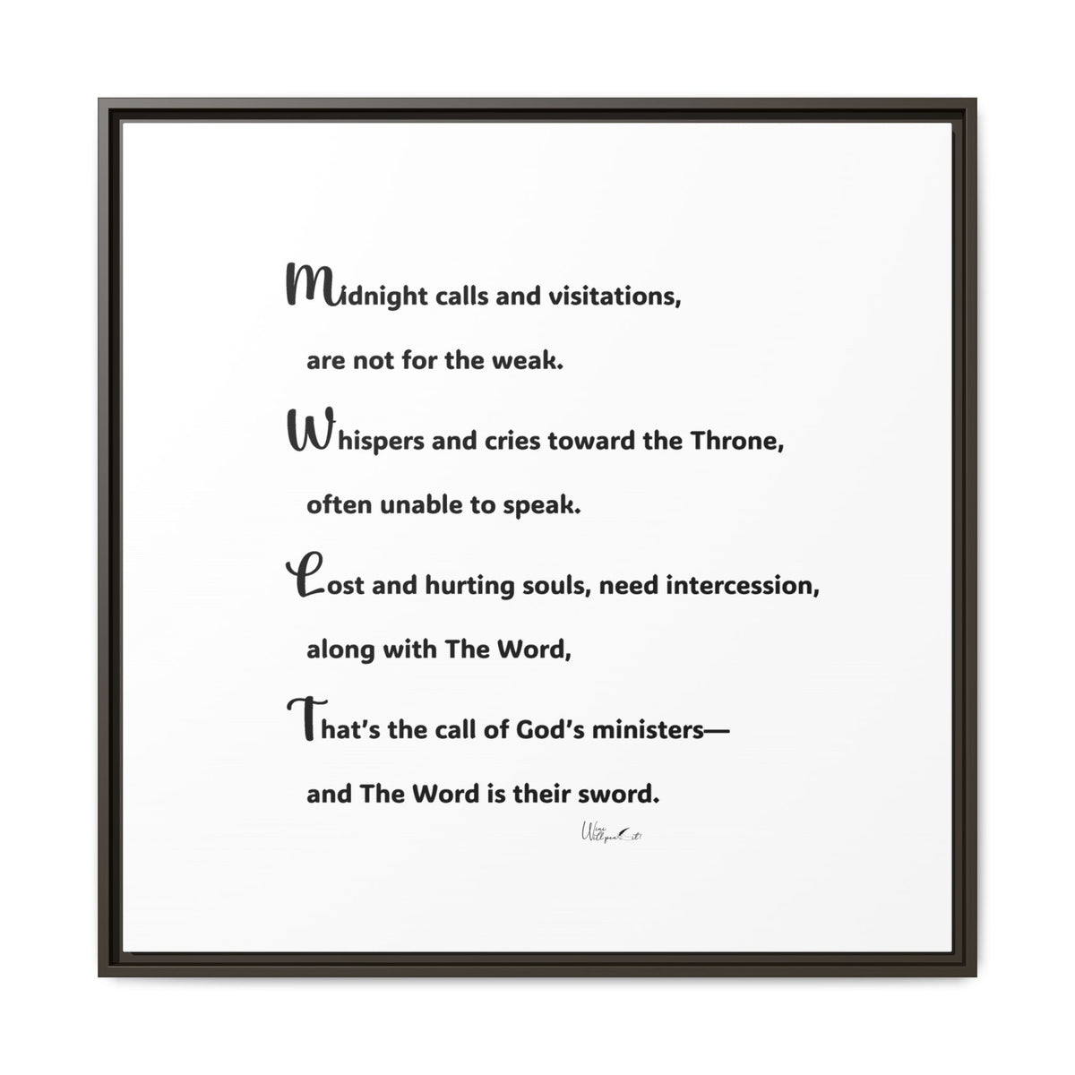 Matte Canvas, Framed (Multi-color)