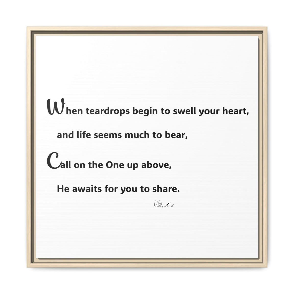 Matte Canvas, Framed (Multi-color)