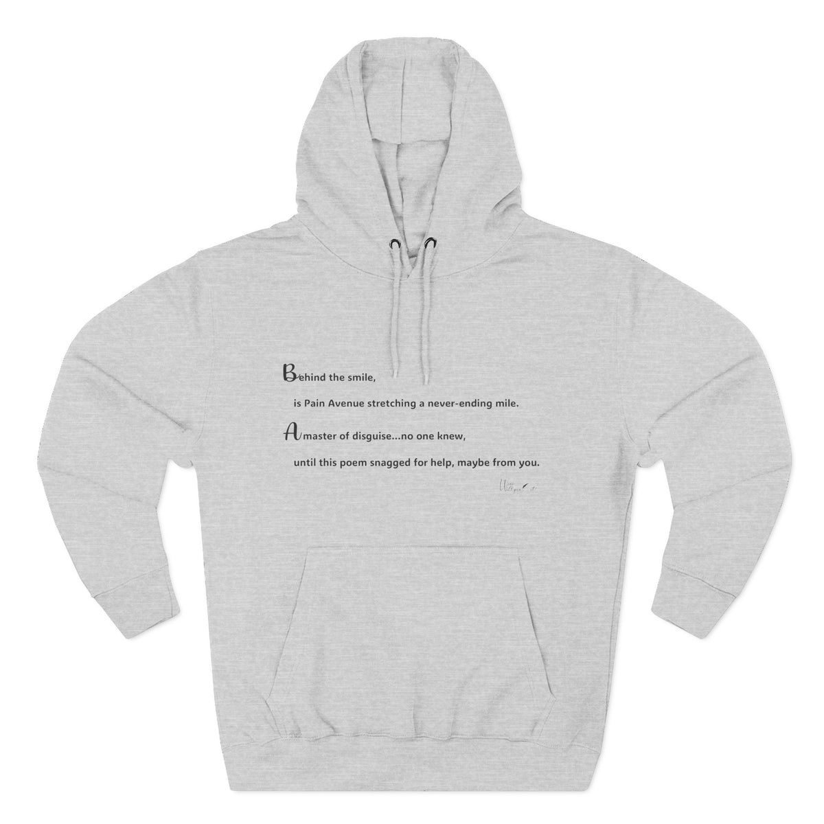 Three-Panel Fleece Hoodie