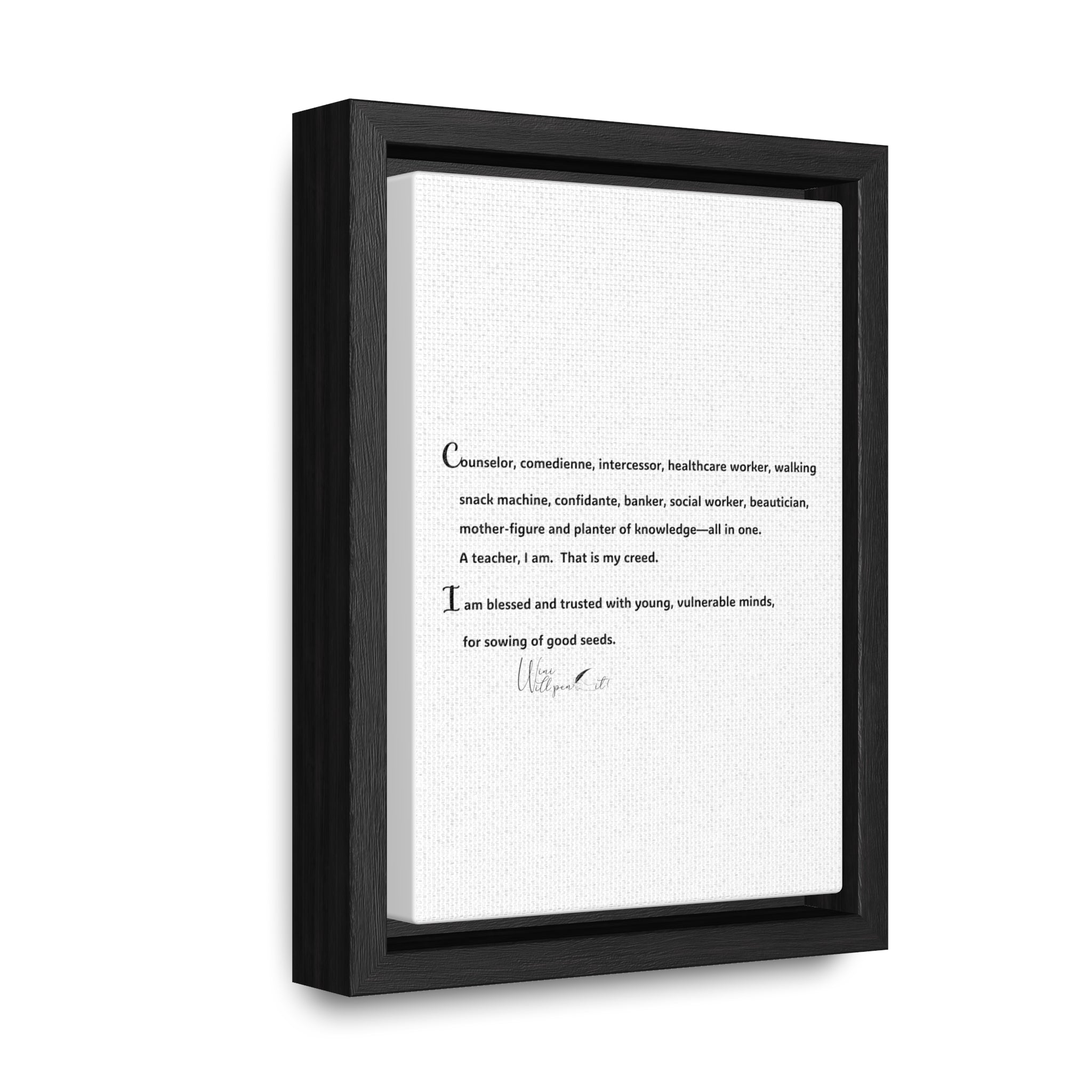 Gallery Canvas Wraps, Vertical Frame