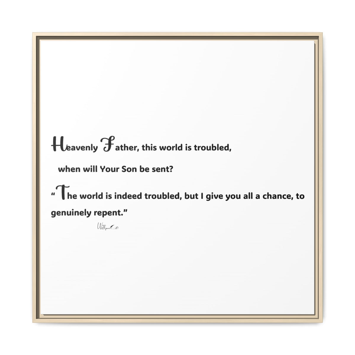 Matte Canvas, Framed (Multi-color)