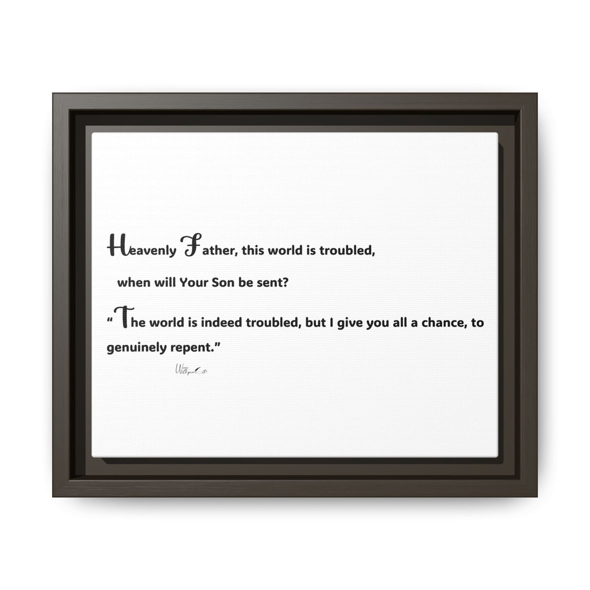 Matte Canvas, Framed (Multi-color)