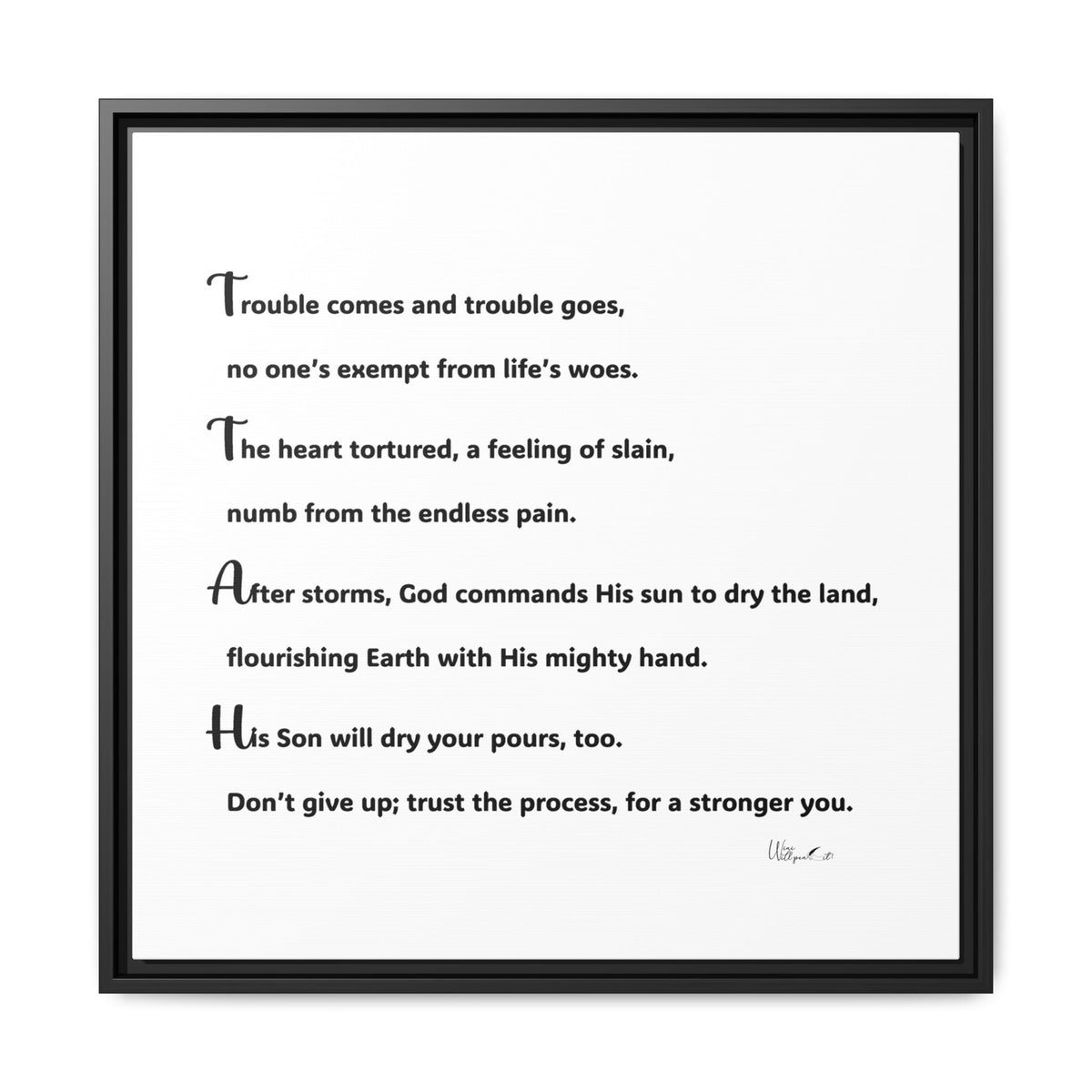 Matte Canvas, Framed (Multi-color)
