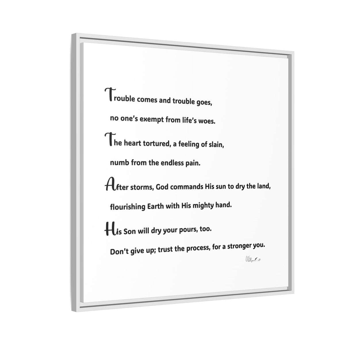 Matte Canvas, Framed (Multi-color)