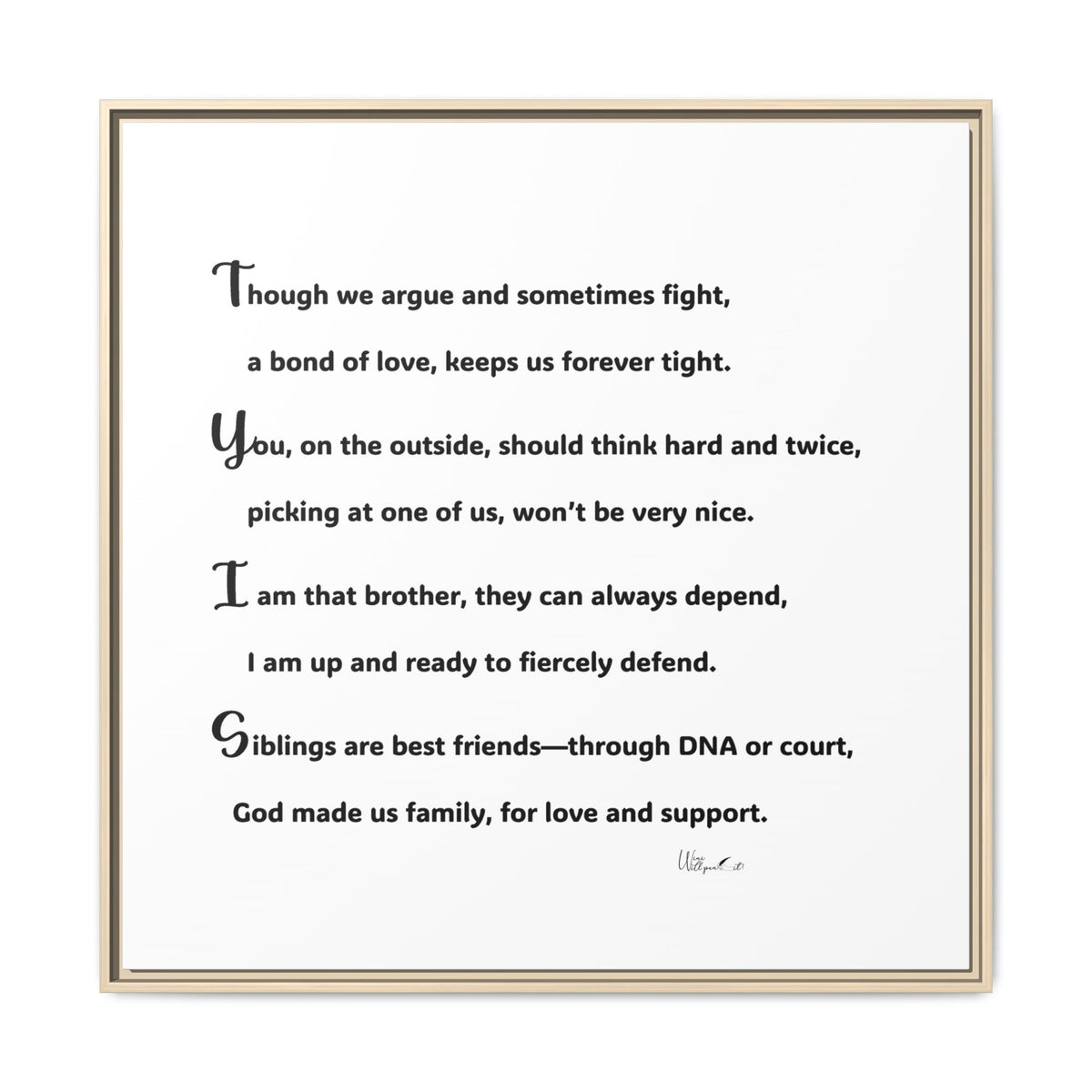 Matte Canvas, Framed (Multi-color)