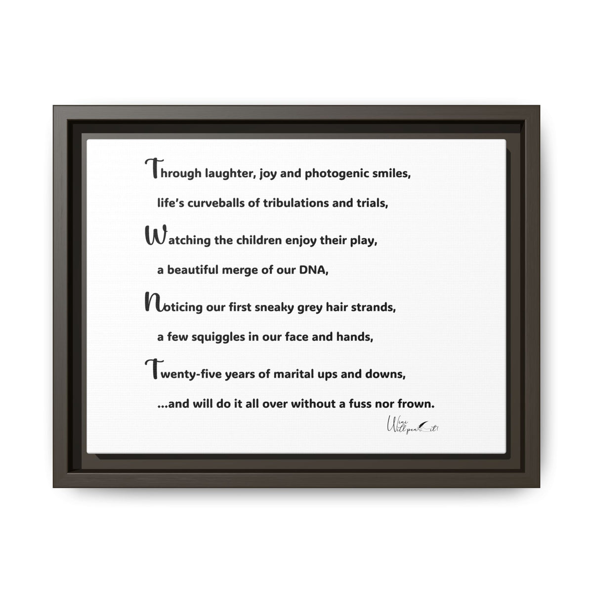 Matte Canvas, Framed (Multi-color)