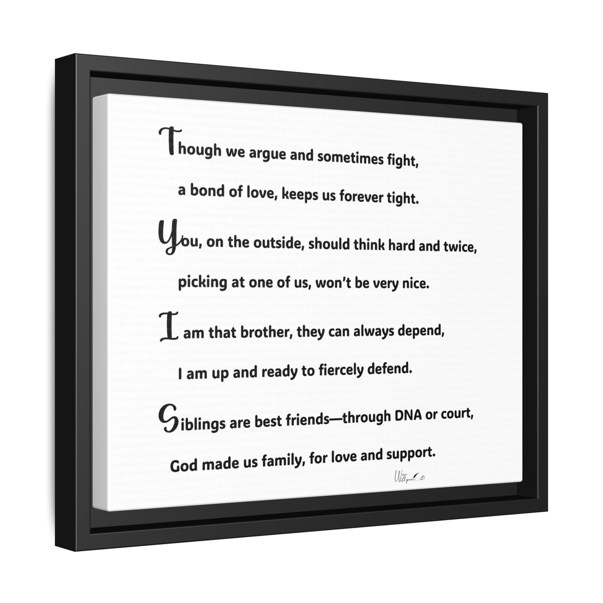 Matte Canvas, Framed (Multi-color)