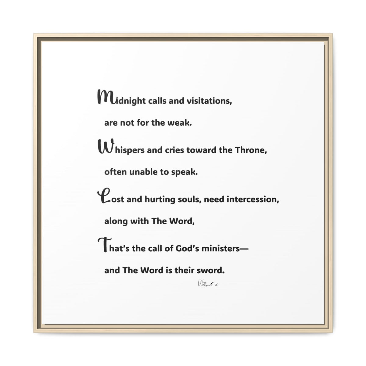 Matte Canvas, Framed (Multi-color)