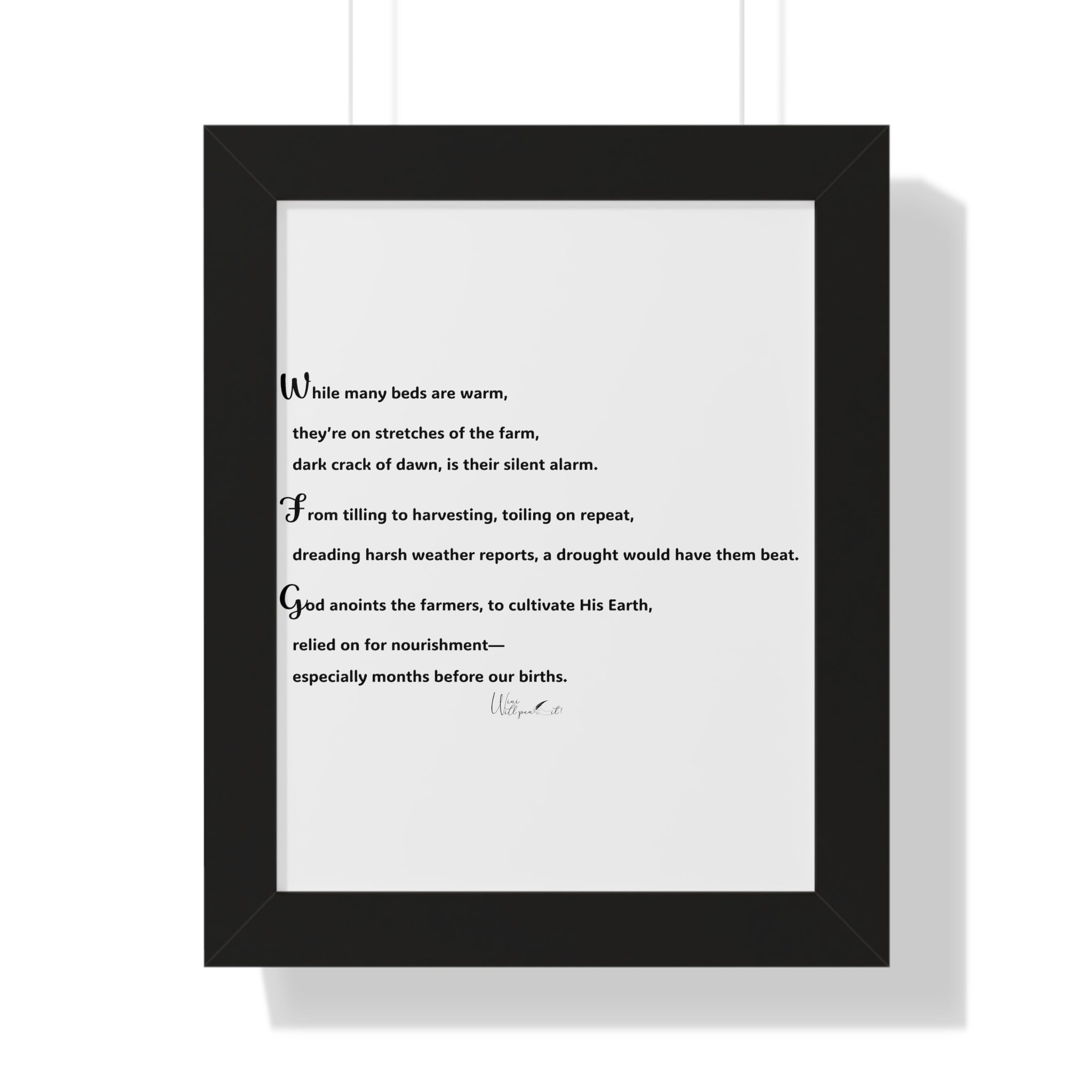 Framed Vertical Poster