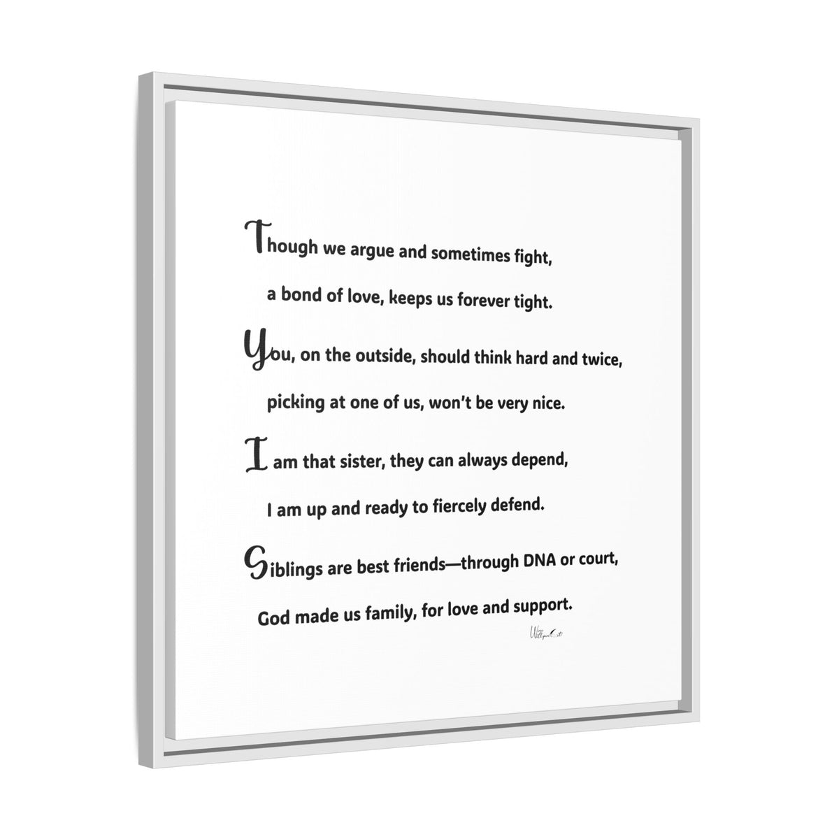 Matte Canvas, Framed (Multi-color)