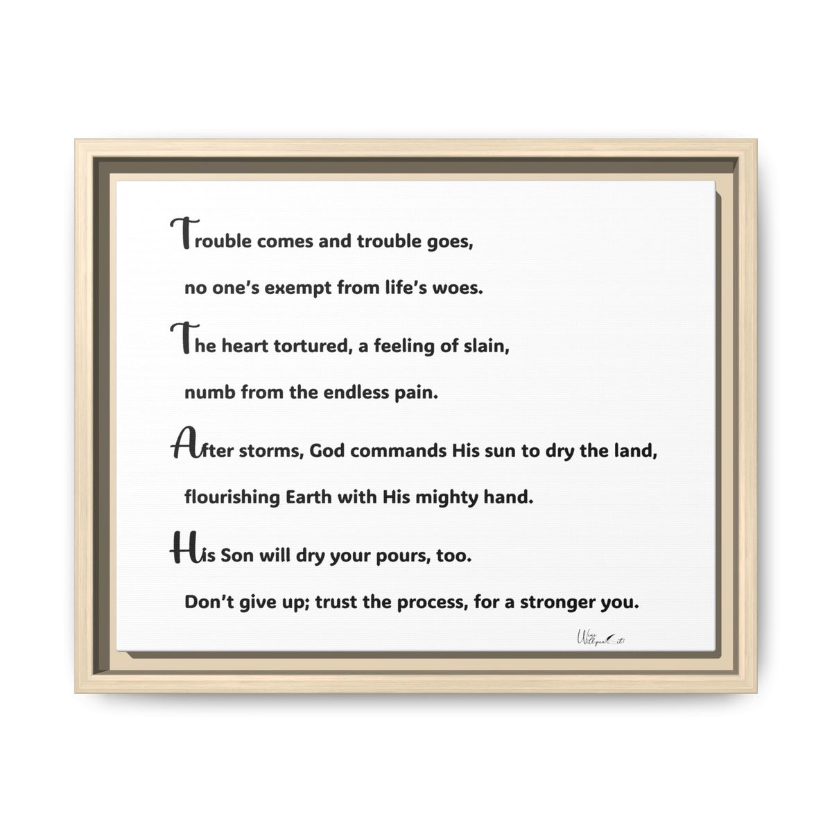 Matte Canvas, Framed (Multi-color)