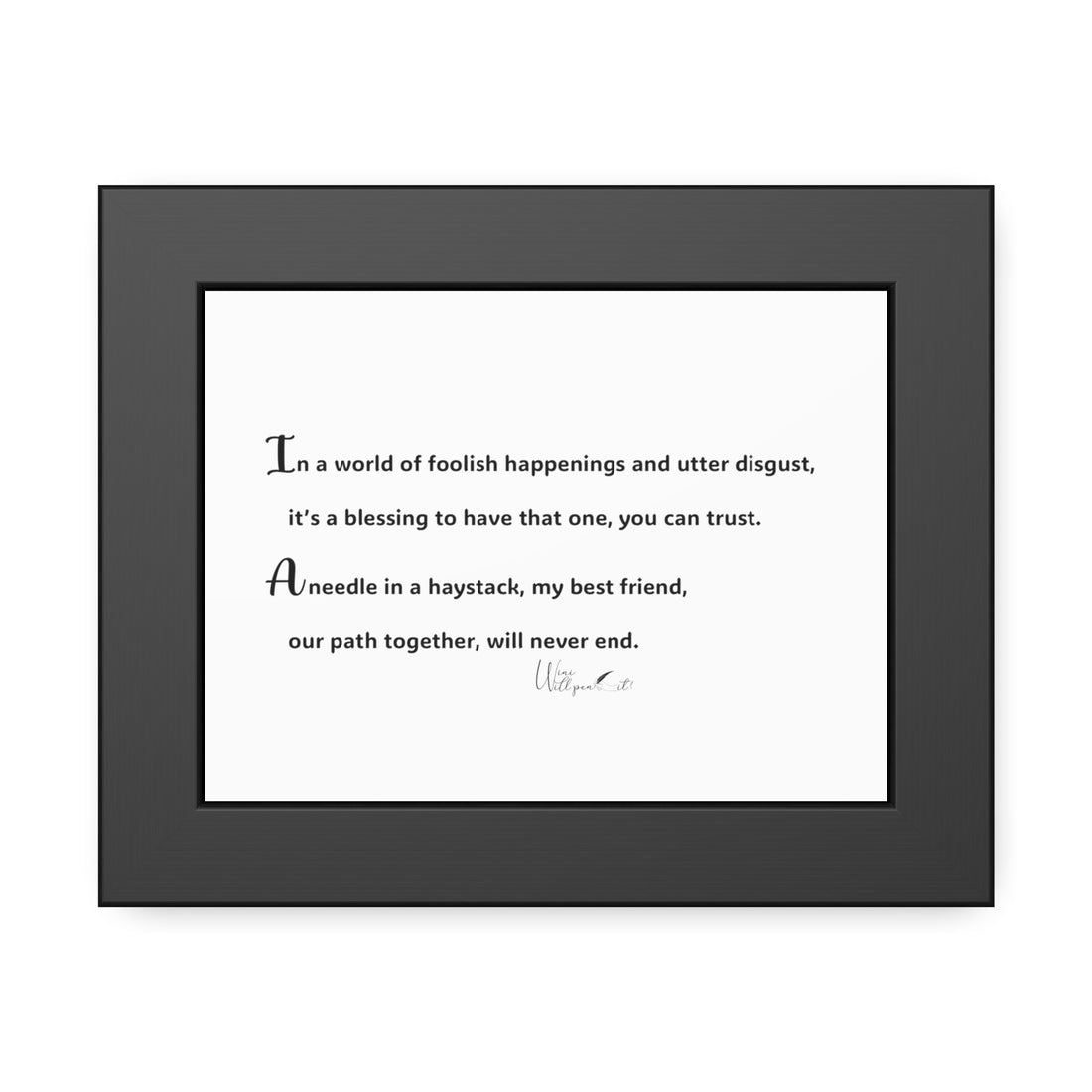 Framed Paper Posters