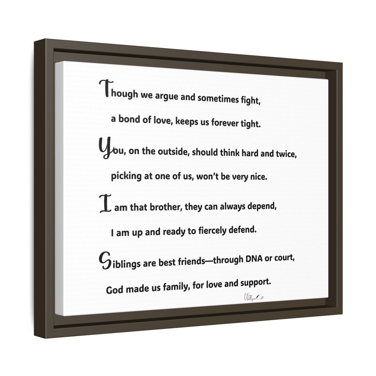 Matte Canvas, Framed (Multi-color)