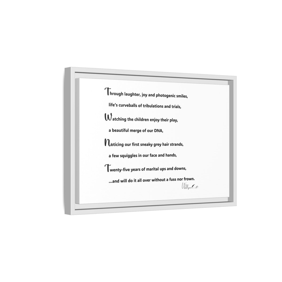 Matte Canvas, Framed (Multi-color)