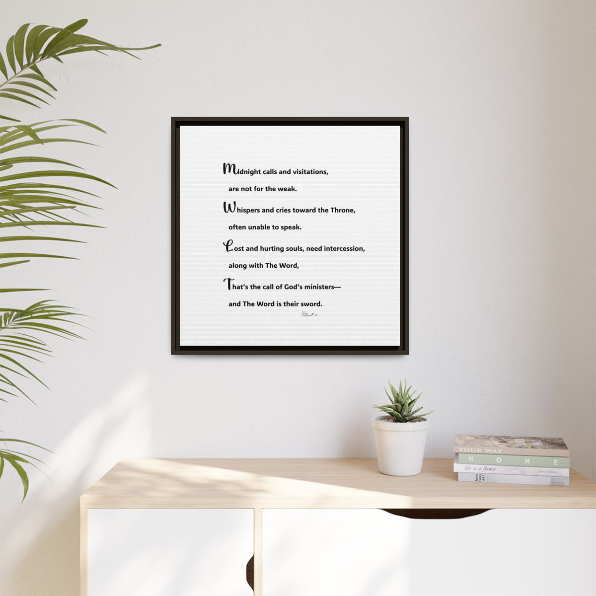 Matte Canvas, Framed (Multi-color)
