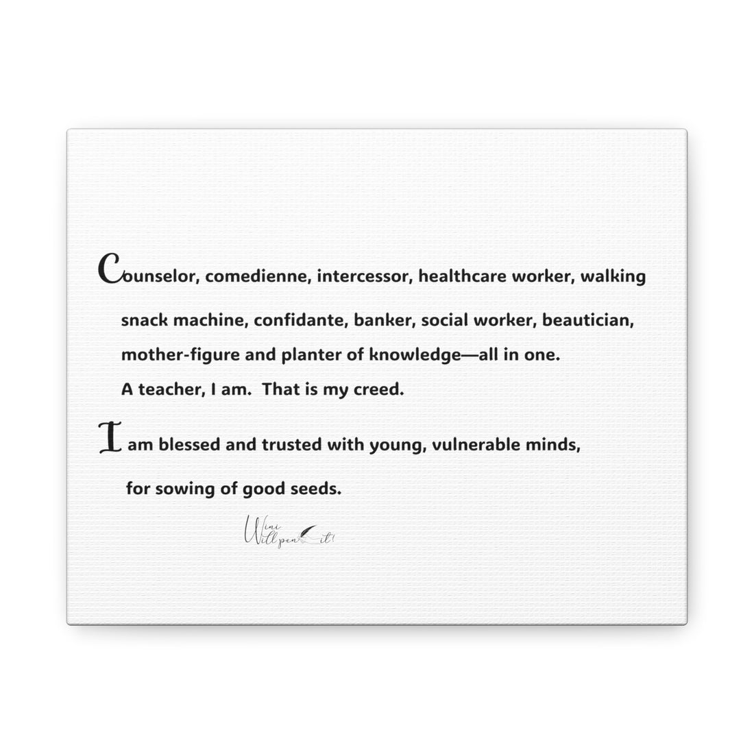 Canvas Gallery Wraps