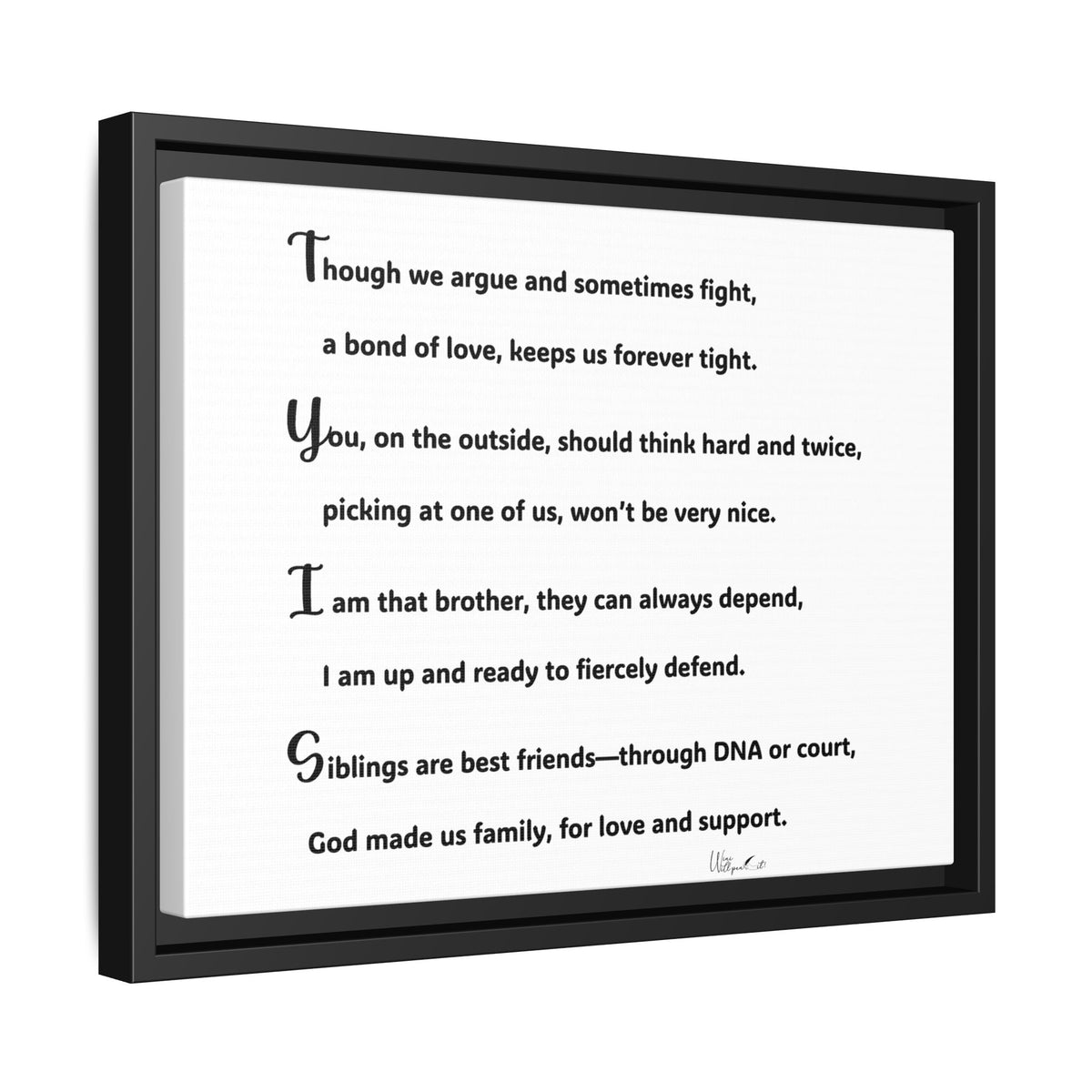 Matte Canvas, Framed (Multi-color)